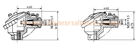 熱電偶接線線盒結構(圖)