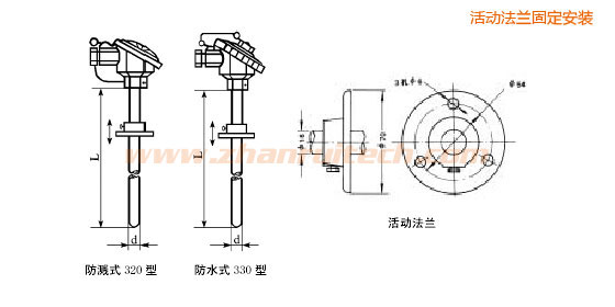 活動法蘭固定安裝