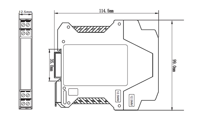 ZR-2000配電隔離器尺寸圖 ZR-2000配電隔離器尺寸圖